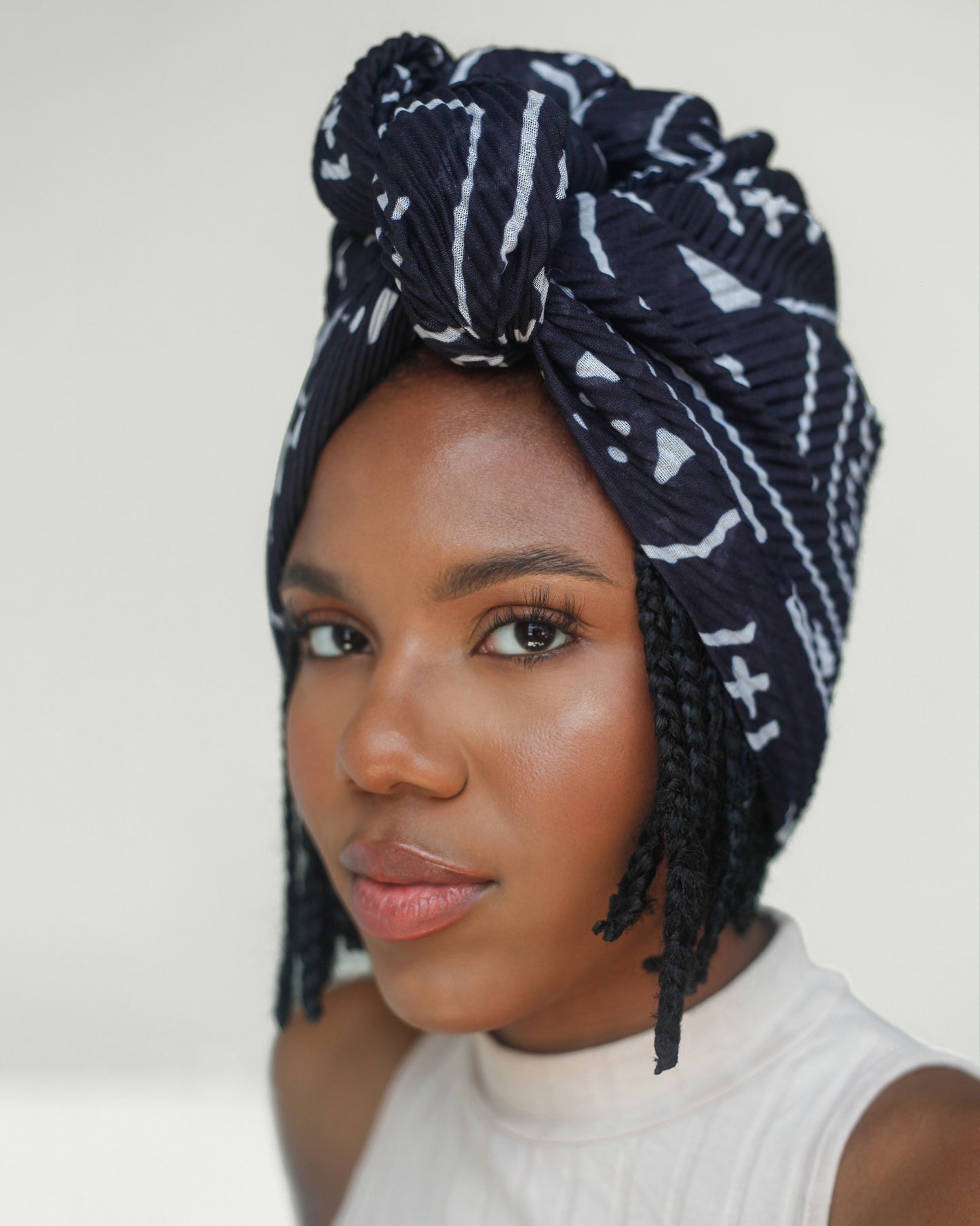 Printed Pleated Head Wrap Bundle 1