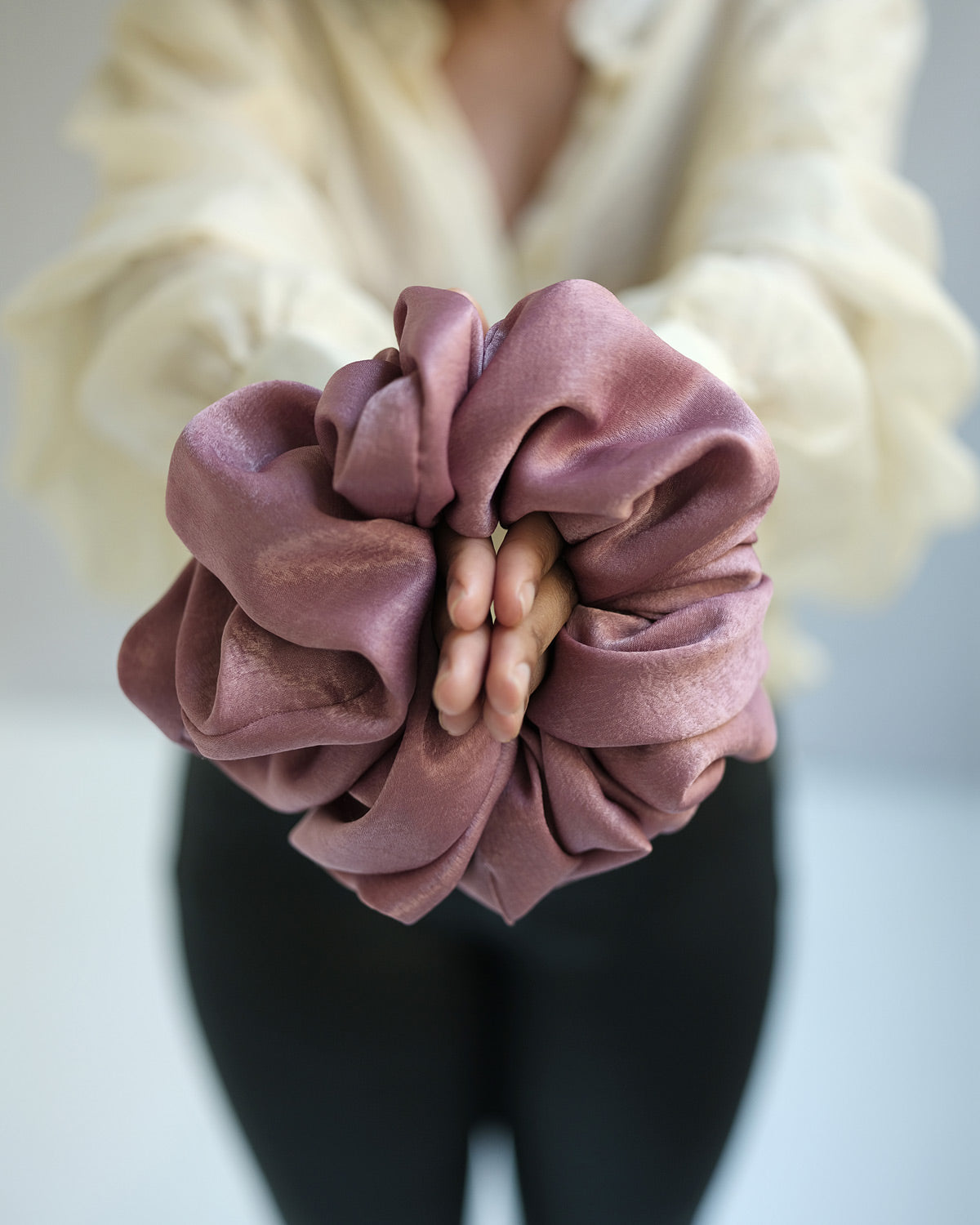 Allure Satin Scrunchie in Copper