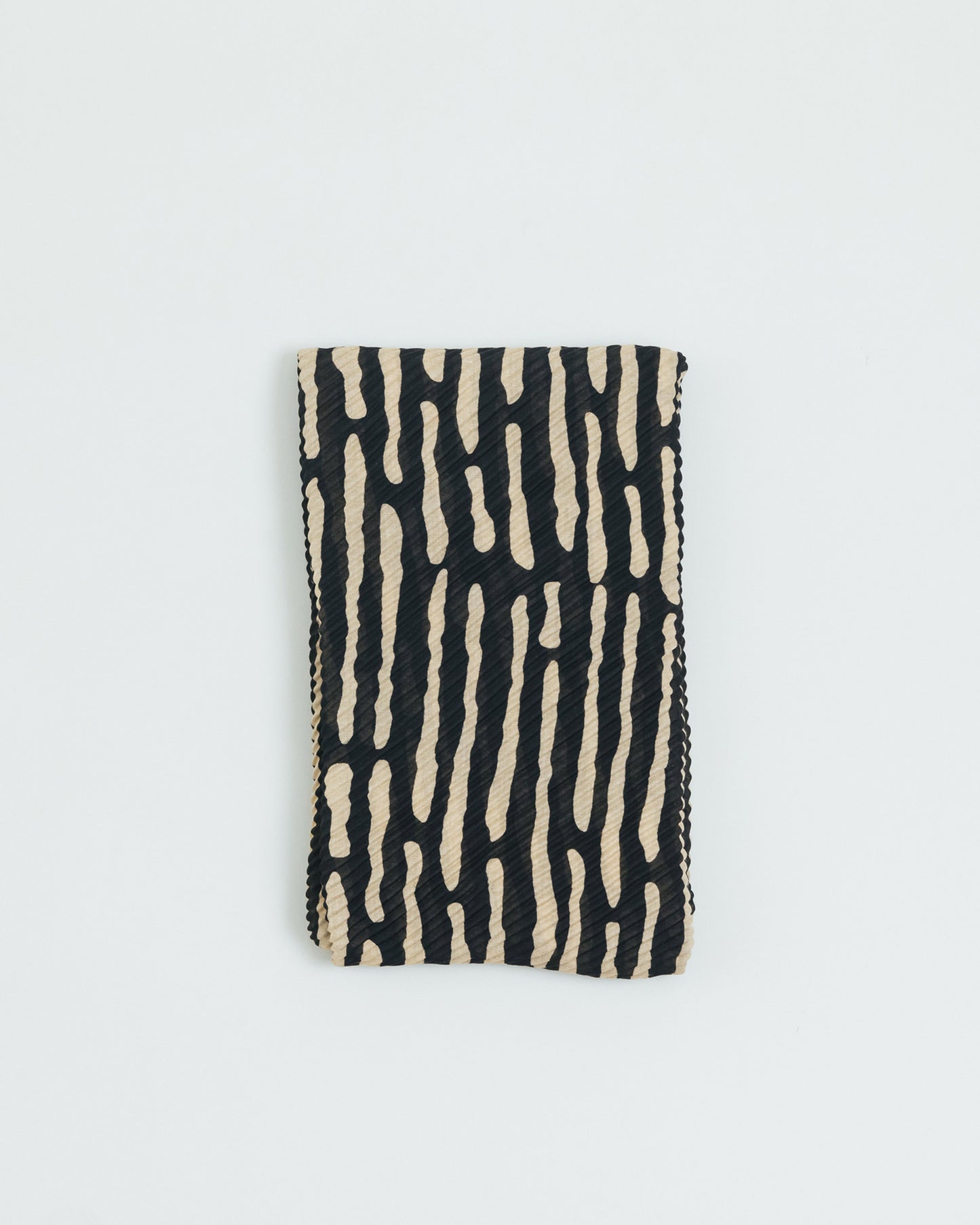 Printed Pleated Head Wrap in Zizzy