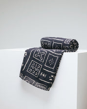 Printed Pleated Head Wrap in Heritage