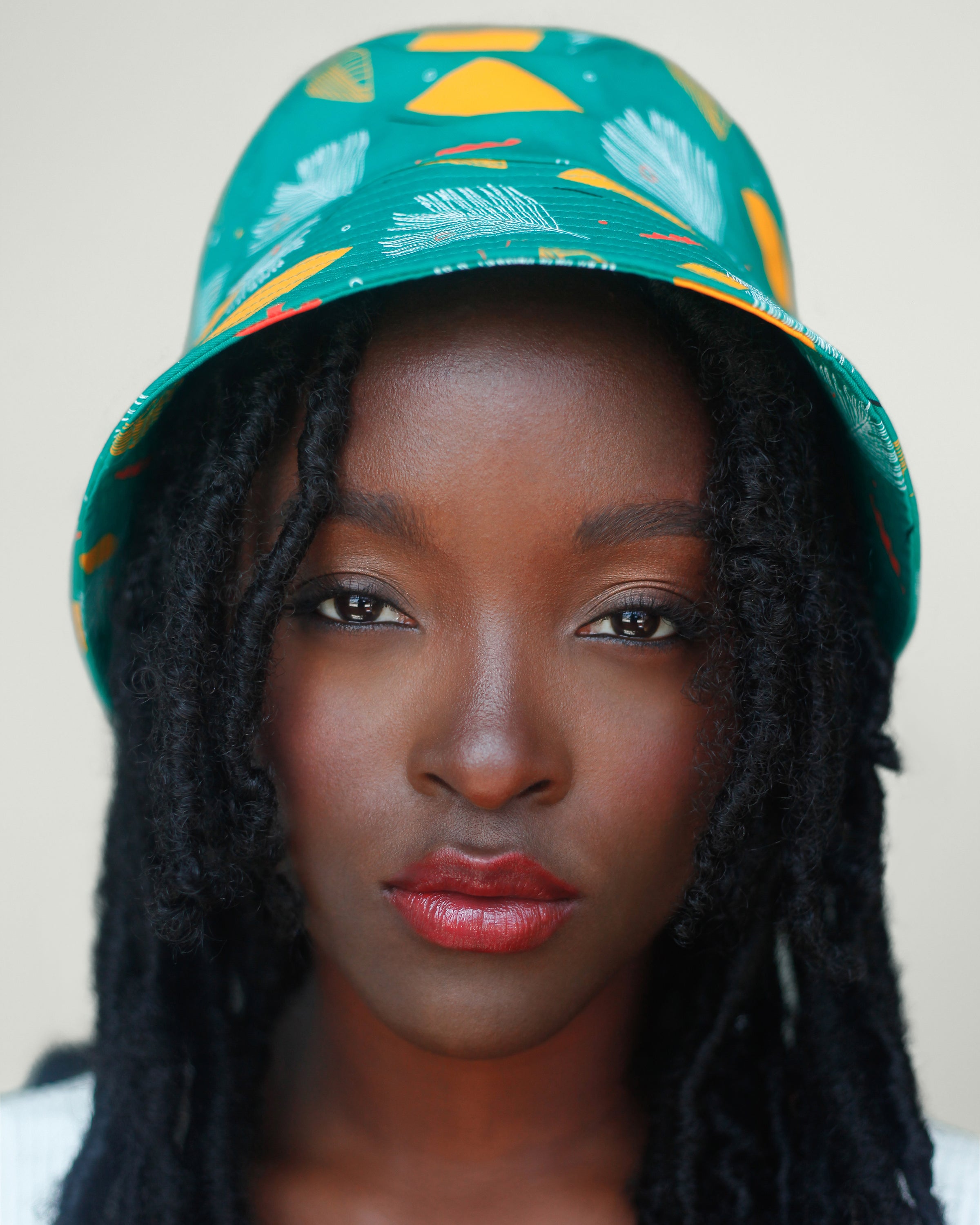 Satin Lined Printed Bucket Hat in Flora