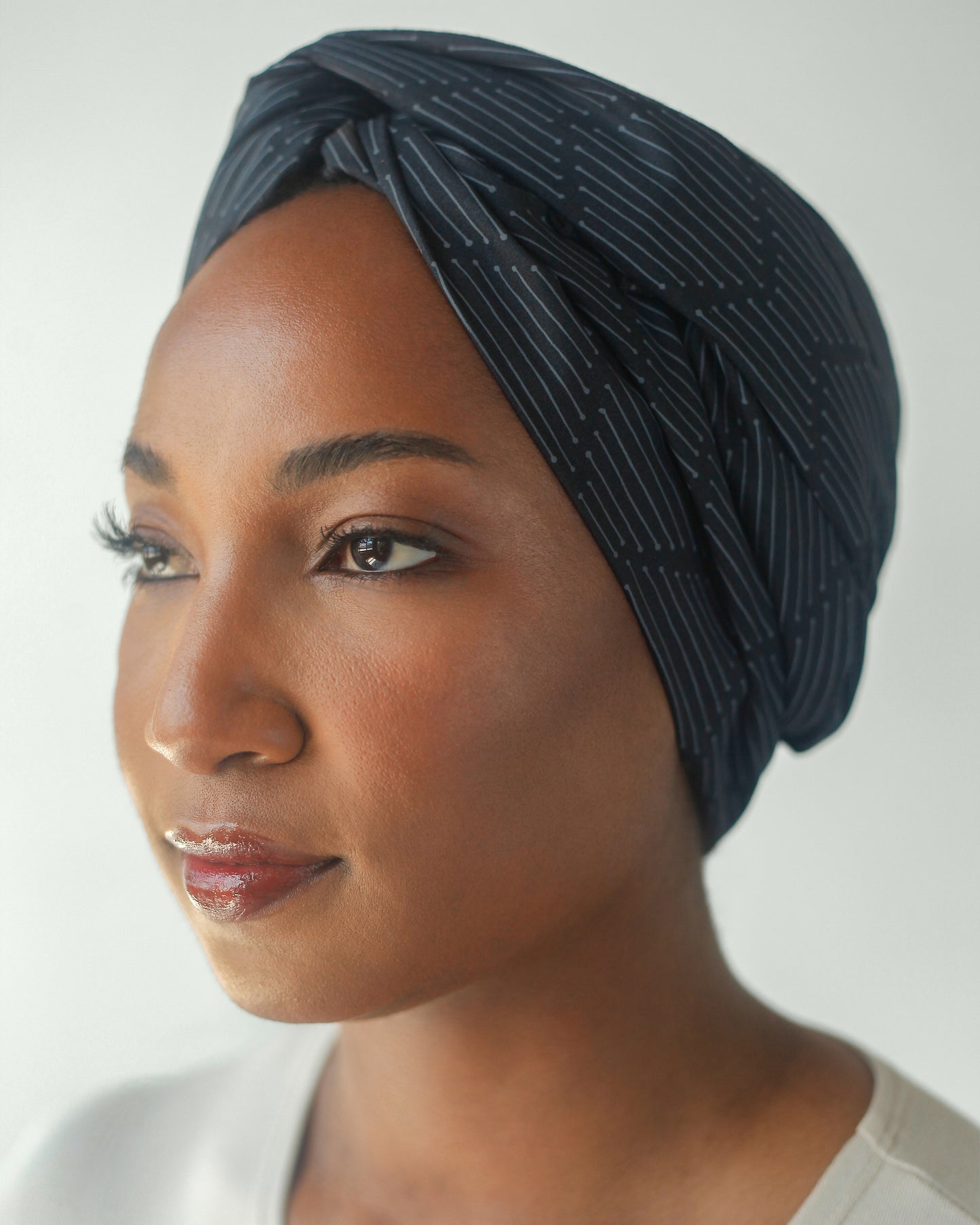 Standard Head Wrap in Revel Black