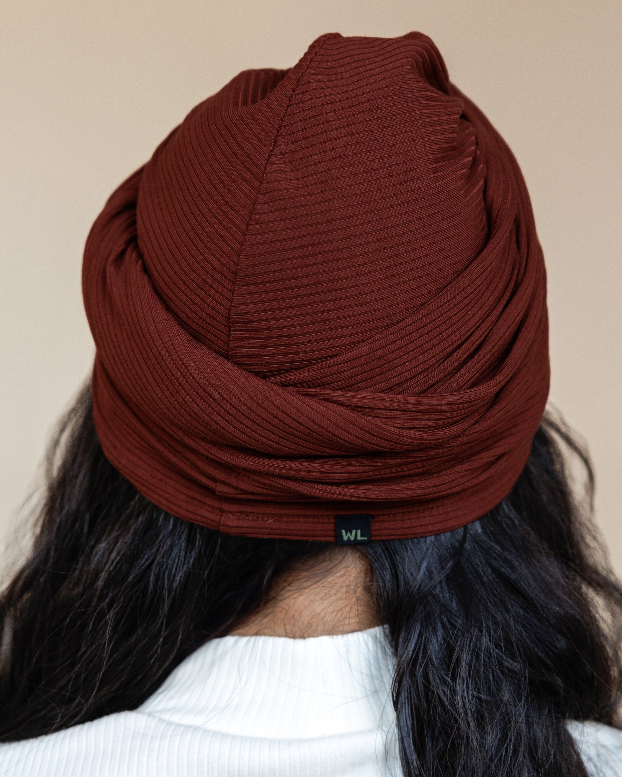 Premium Soft Lined Turban in Umber
