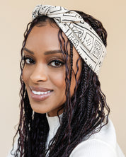 Printed Stretch Bandie in Sand Heritage