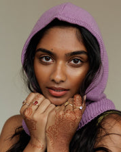 Satin Lined Balaclava in Rose