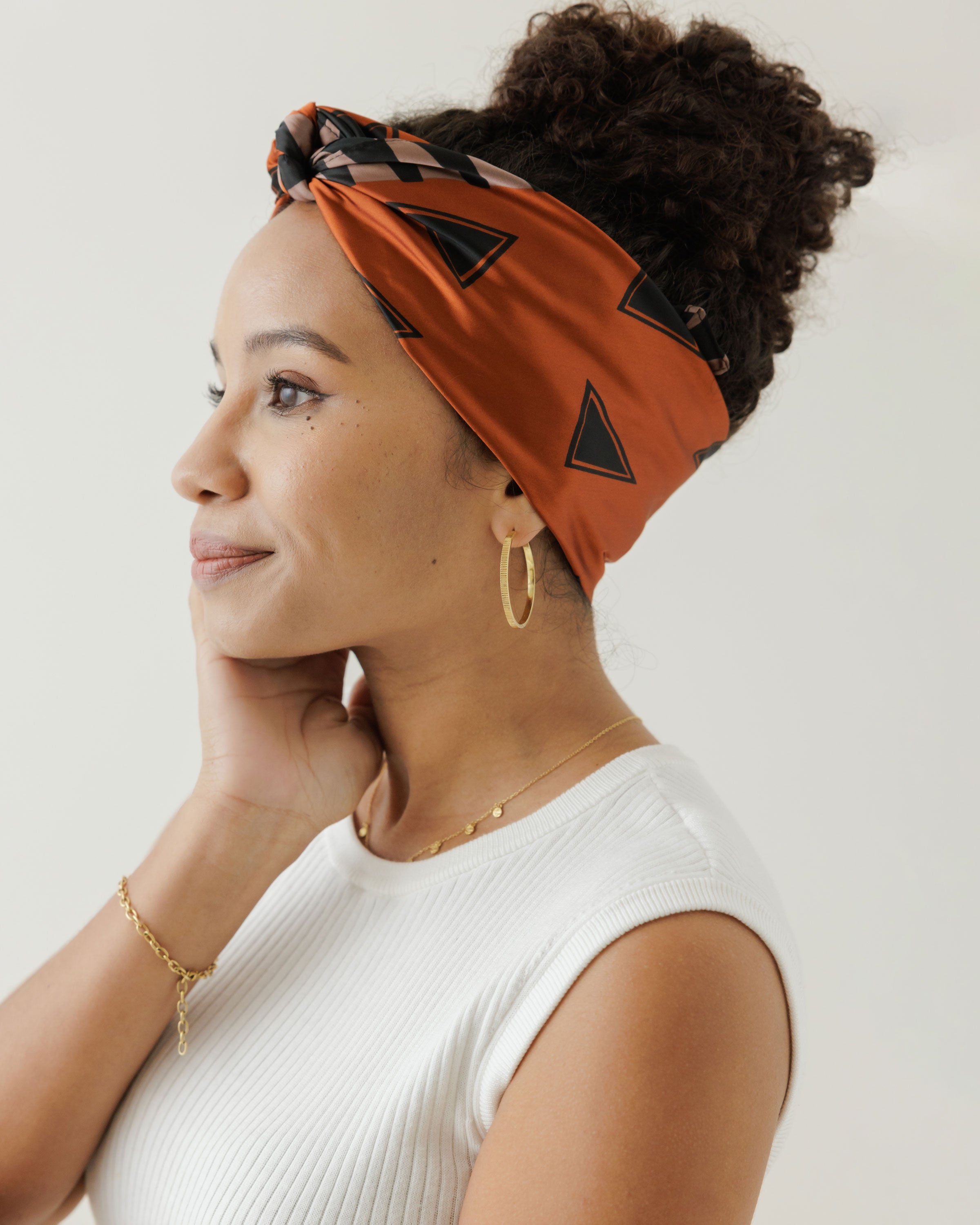 Satin Head Scarf in Harmony