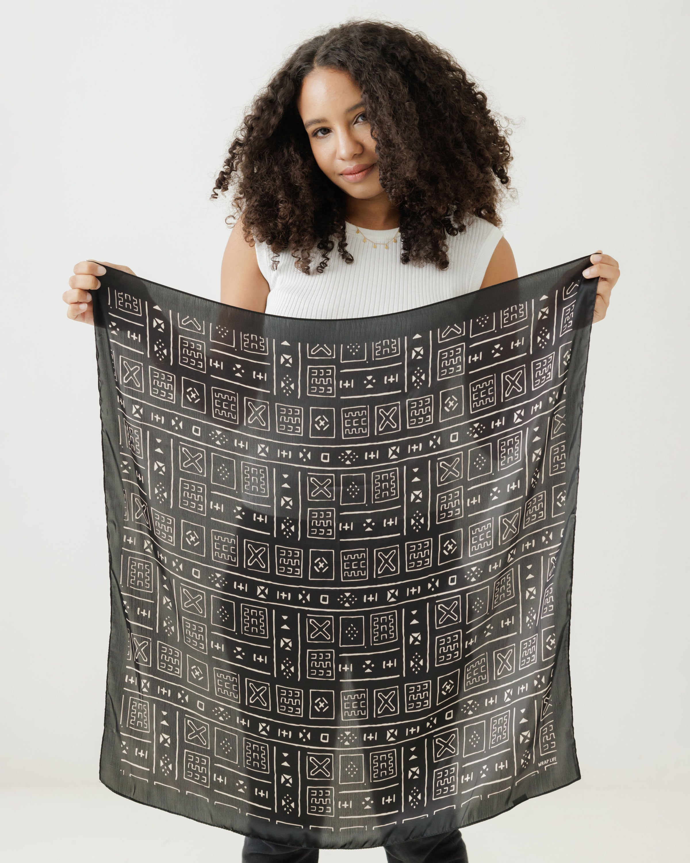 Satin Head Scarf in Heritage