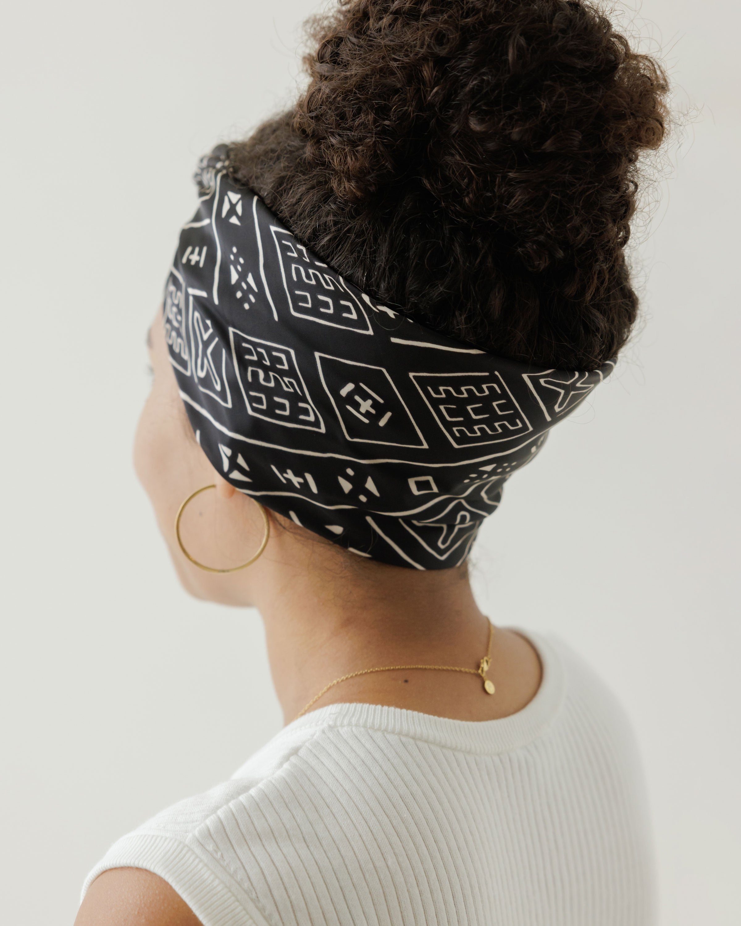 Satin Head Scarf in Heritage