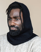 Satin Lined Balaclava in Black