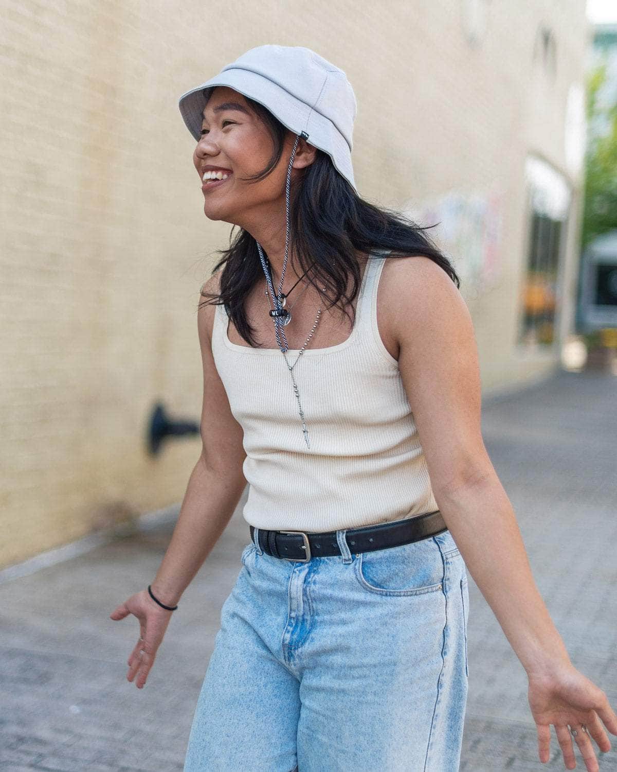 The Wrap Life WL Bucket Hat in Ash Grey Hat