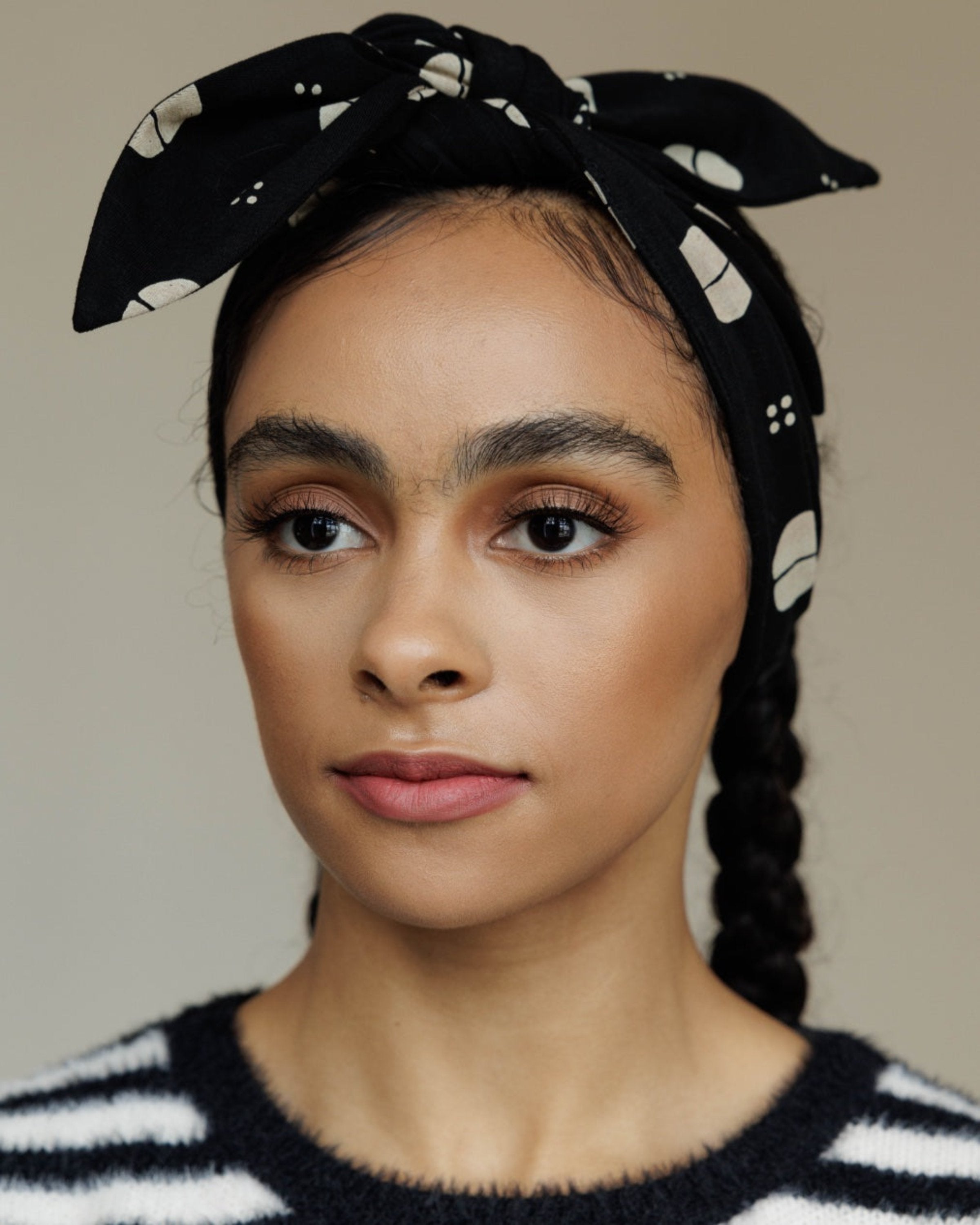 Printed Stretch Bandie in Noire Amisha