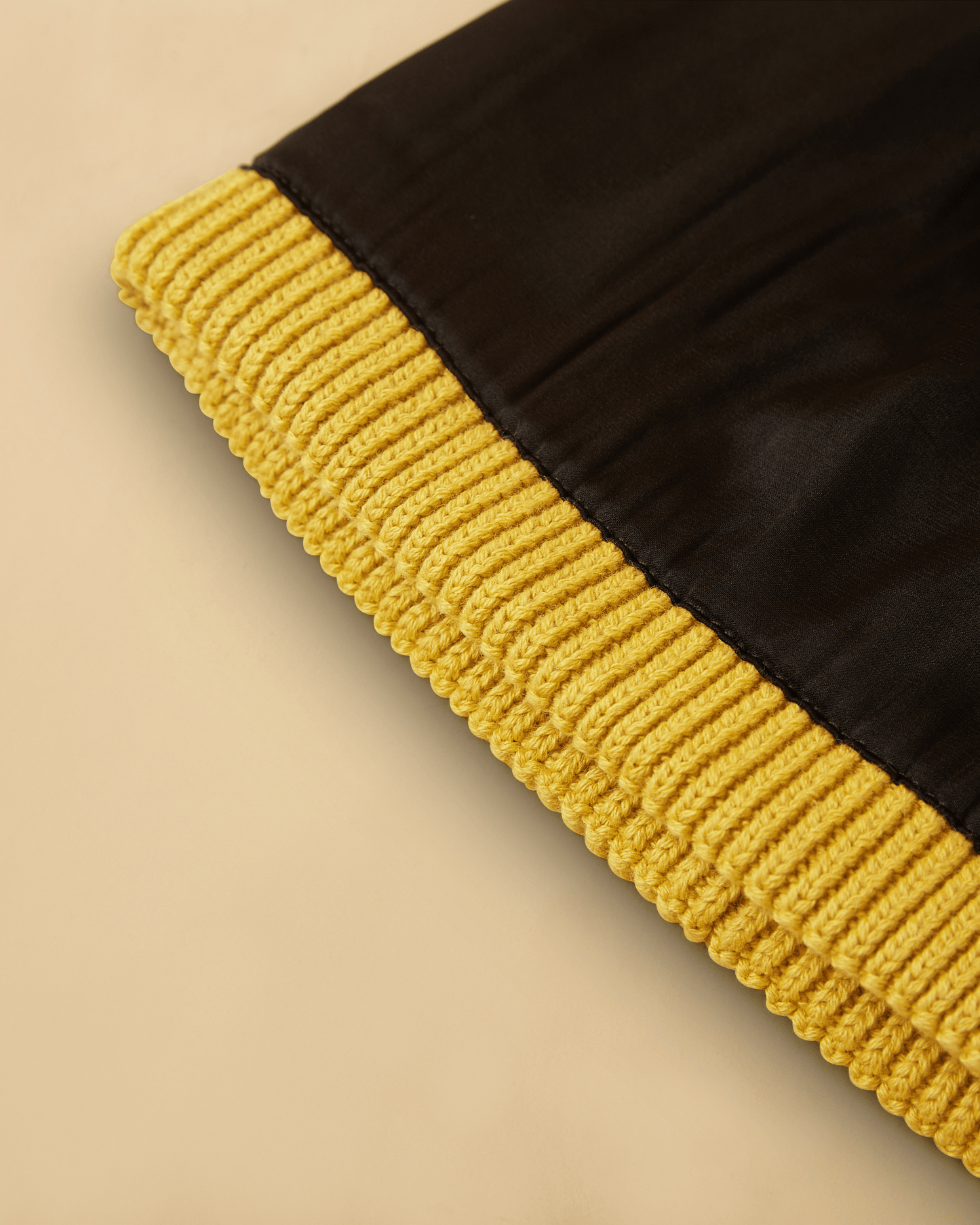 The Wrap Life Cuffed Satin Lined Beanie in Citrine Yellow Hat