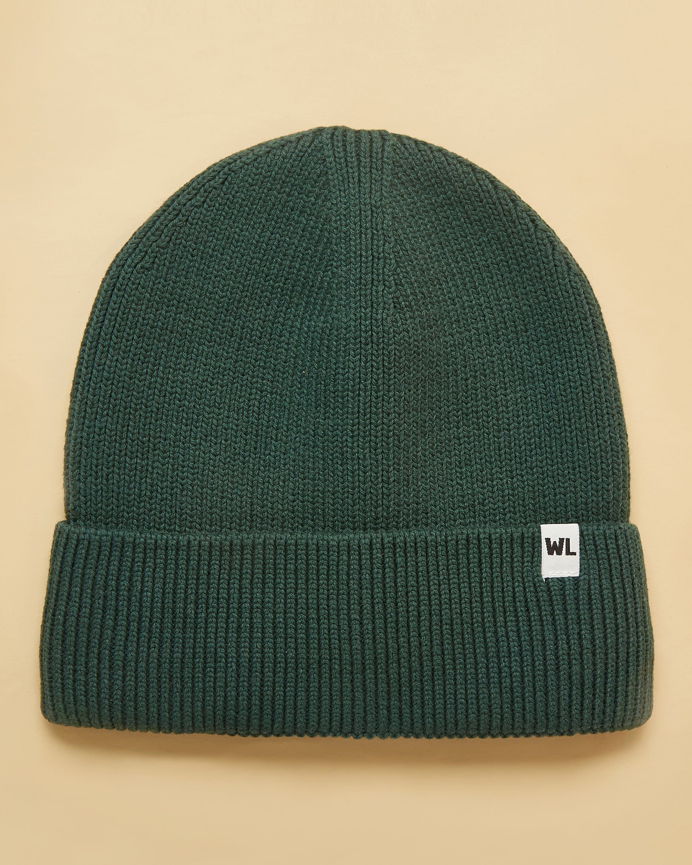 The Wrap Life Cuffed Satin Lined Beanie in Hunter Green Hat