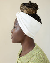 The Wrap Life Dainty Satin Lined Bandie in Tusk White Bandie