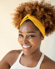 The Wrap Life Dainty Turbanette in Golden Yellow Turbanette