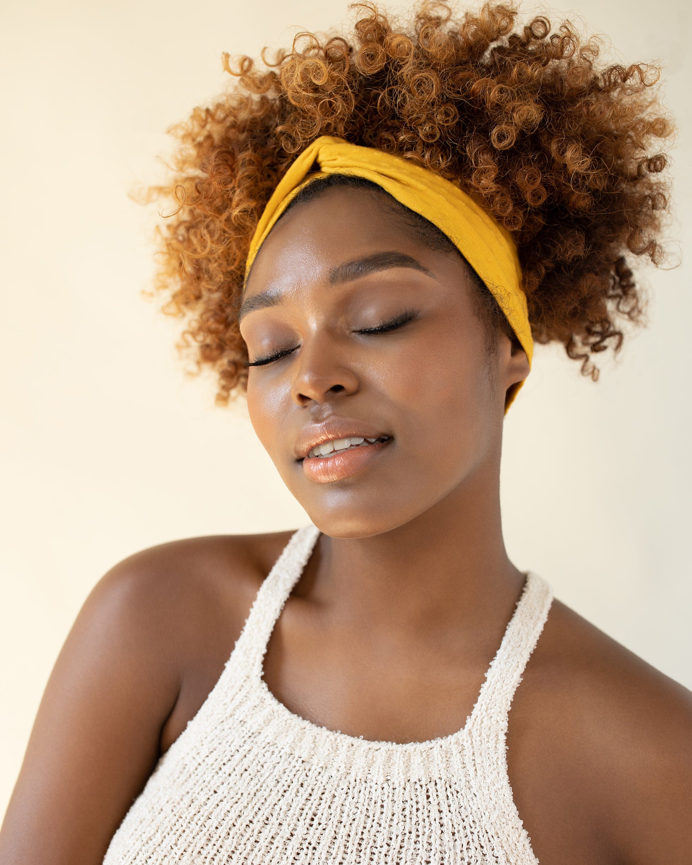 The Wrap Life Dainty Turbanette in Golden Yellow Turbanette