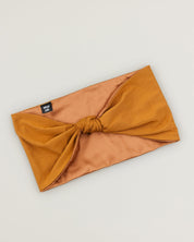 The Wrap Life Gentle Satin Lined Headband in Pecan Brown Headband