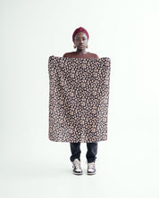 The Wrap Life Grand Leopard Head Wrap in Black Black Head Wrap