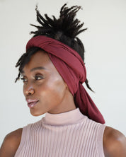 The Wrap Life Ribbed Head Wrap in Amaranth Purple Head Wrap