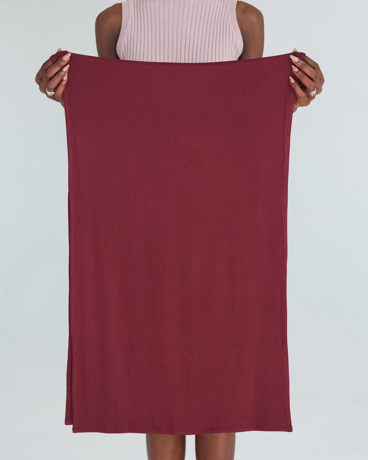 The Wrap Life Ribbed Head Wrap in Amaranth Purple Head Wrap