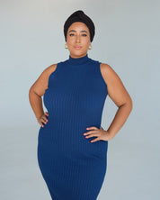 The Wrap Life Ribbed Head Wrap in Jet Black Black Head Wrap