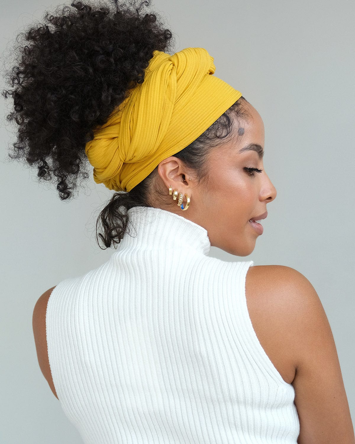 Silk Headwrap - shops Marigold