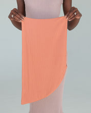 The Wrap Life Ribbed Satin Lined Turban in Adobe Pink Turban