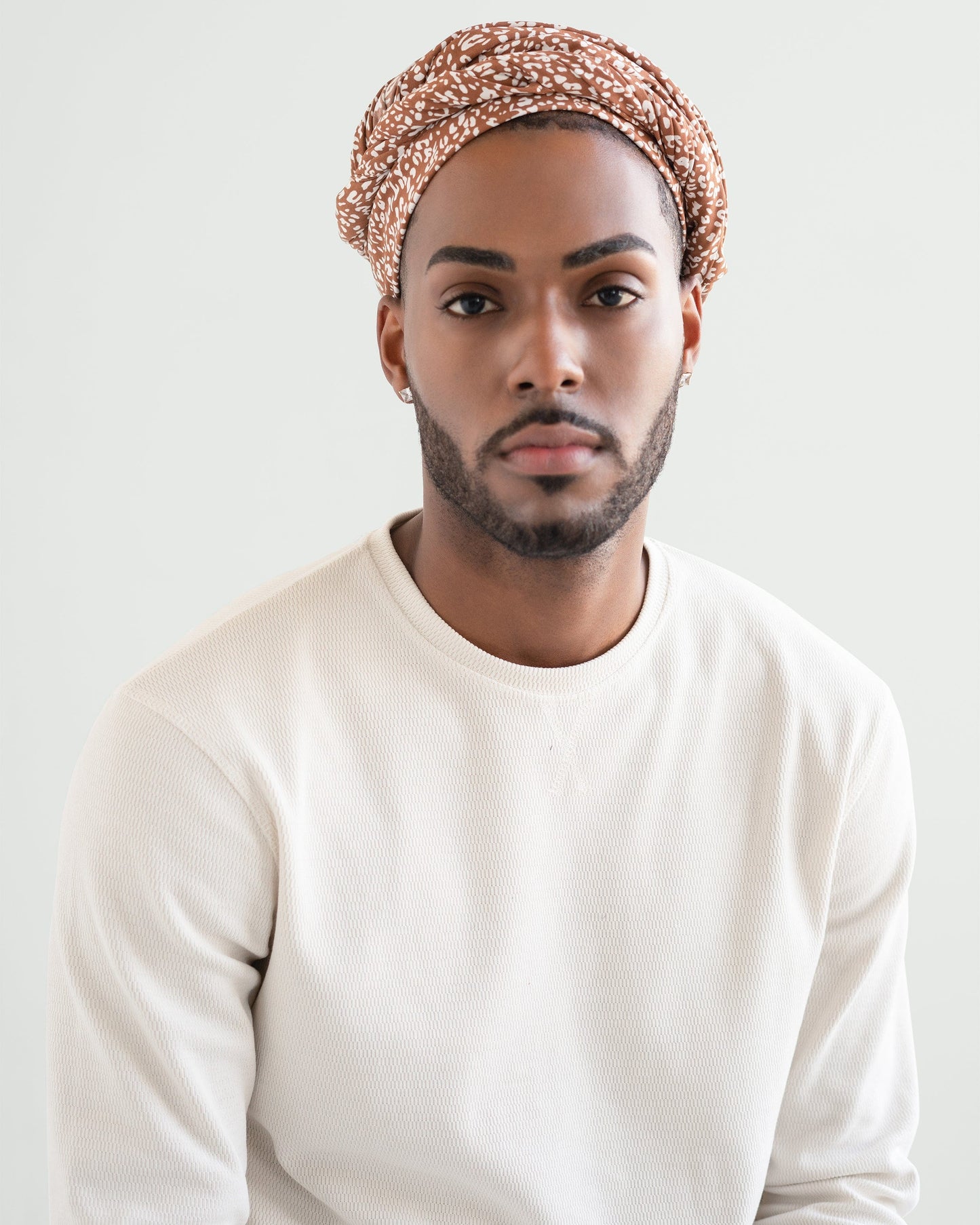 The Wrap Life Whimsical Head Wrap in Toffee Brown Head Wrap
