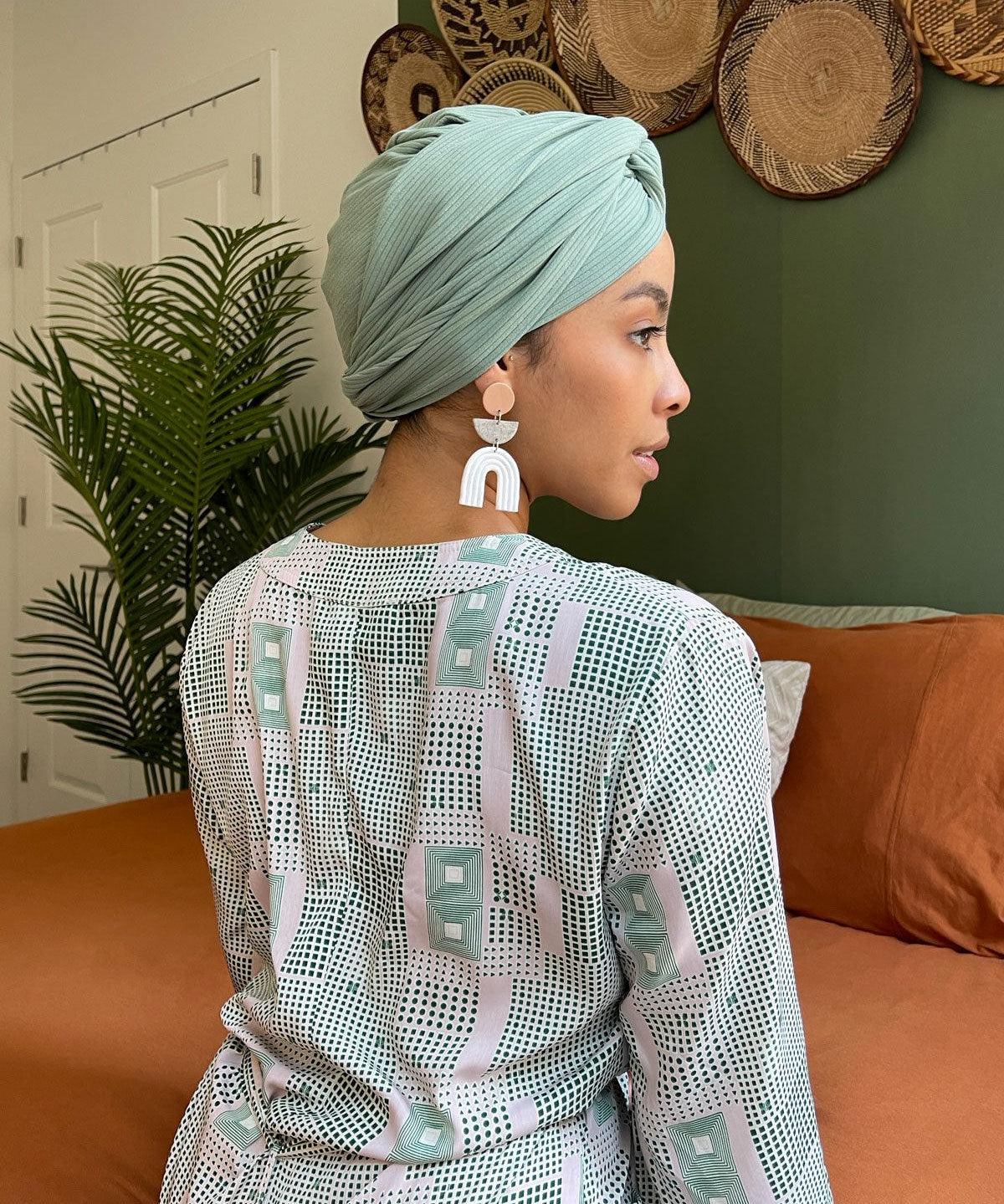 Touch Satin Lined Turbans.