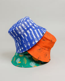Satin Lined Printed Bucket Hats