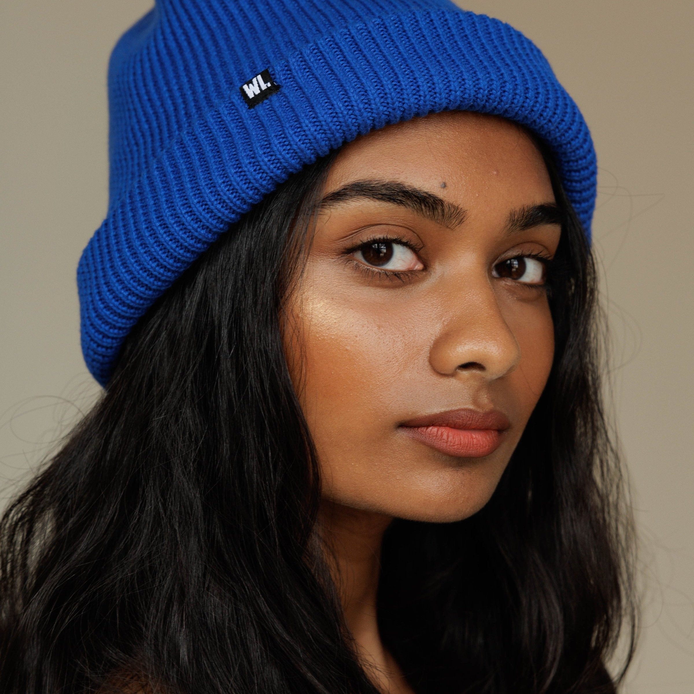 Satin Lined Beanie in Cherry