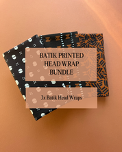 Batik Printed Head Wrap Bundle