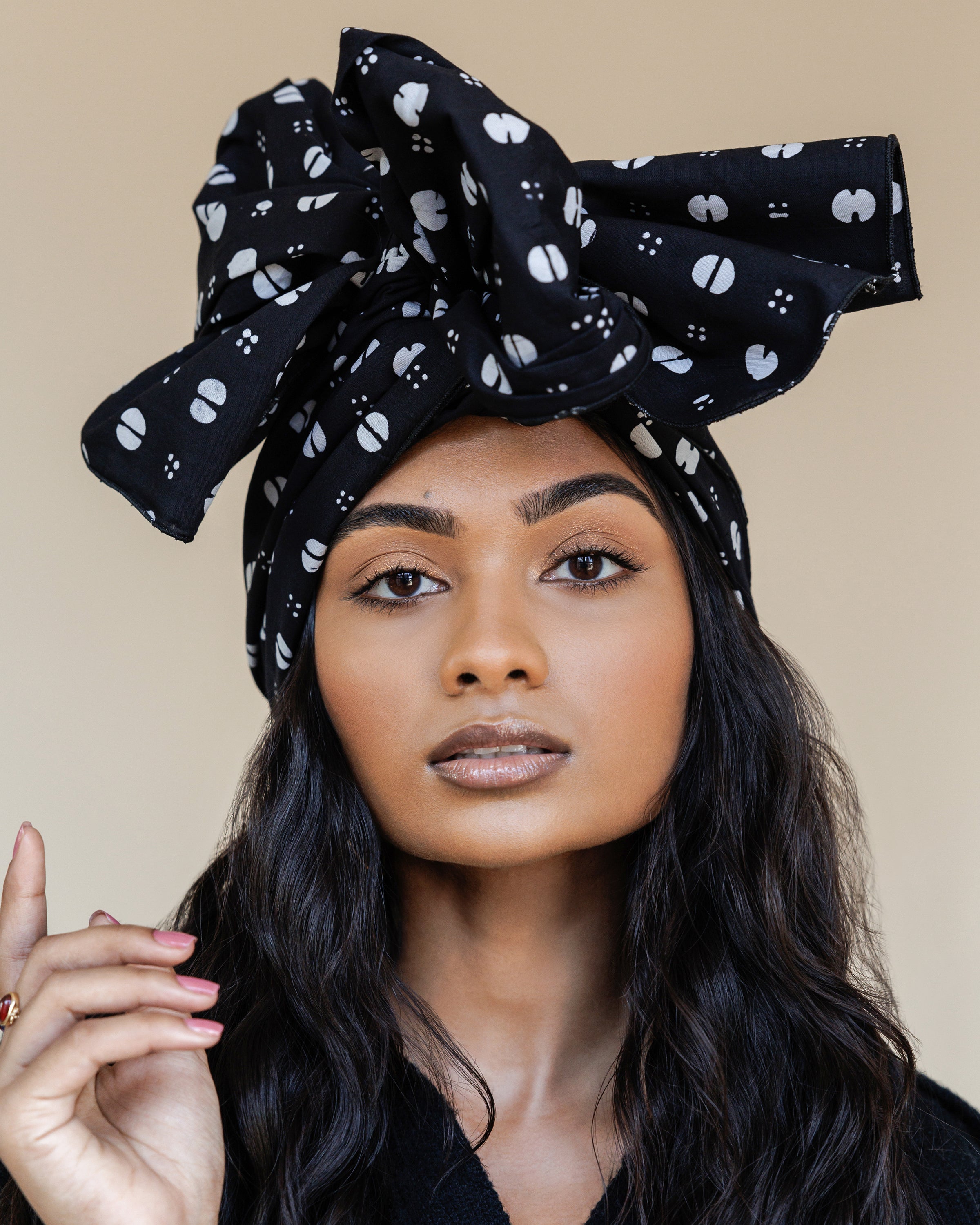 Batik Printed Head Wrap in Amisha