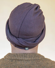 Premium Soft Lined Turban in Jet Black