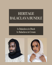 Balaclava Hat Black and White