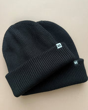 Duo of Adult + Child Beanie in Black