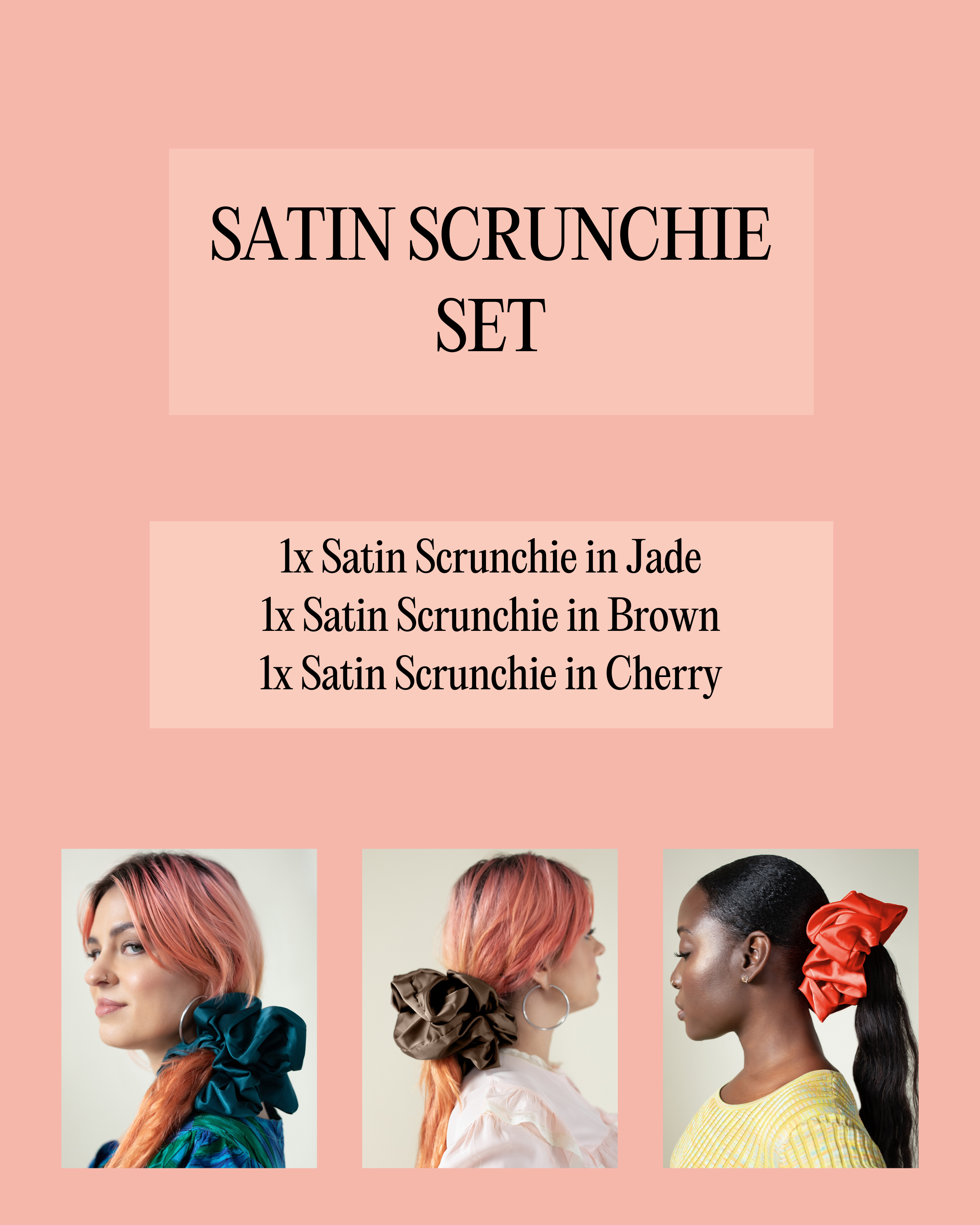 Satin Scrunchie Set