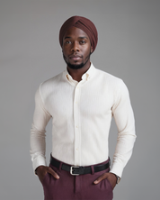Premium Soft Lined Turban in Umber