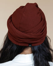 Premium Soft Lined Turban in Umber