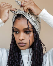 Printed Stretch Bandie in Sand Heritage