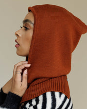 Satin Lined Balaclava in Paprika