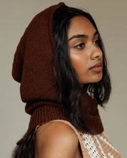 Satin Lined Balaclava in Umber