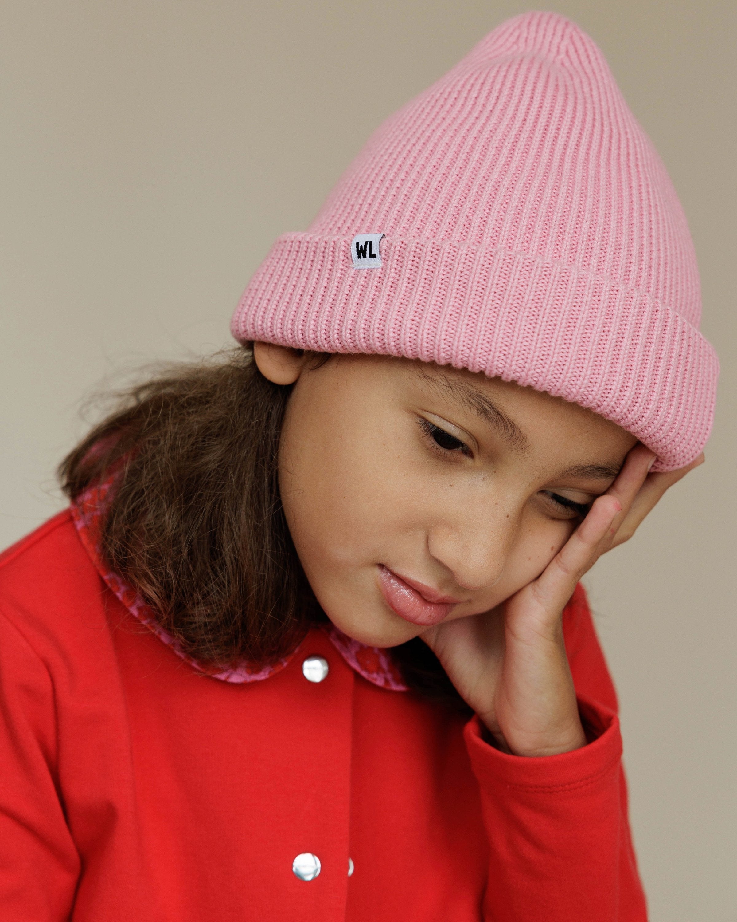 Satin Lined Beanie in Quartz-Kids