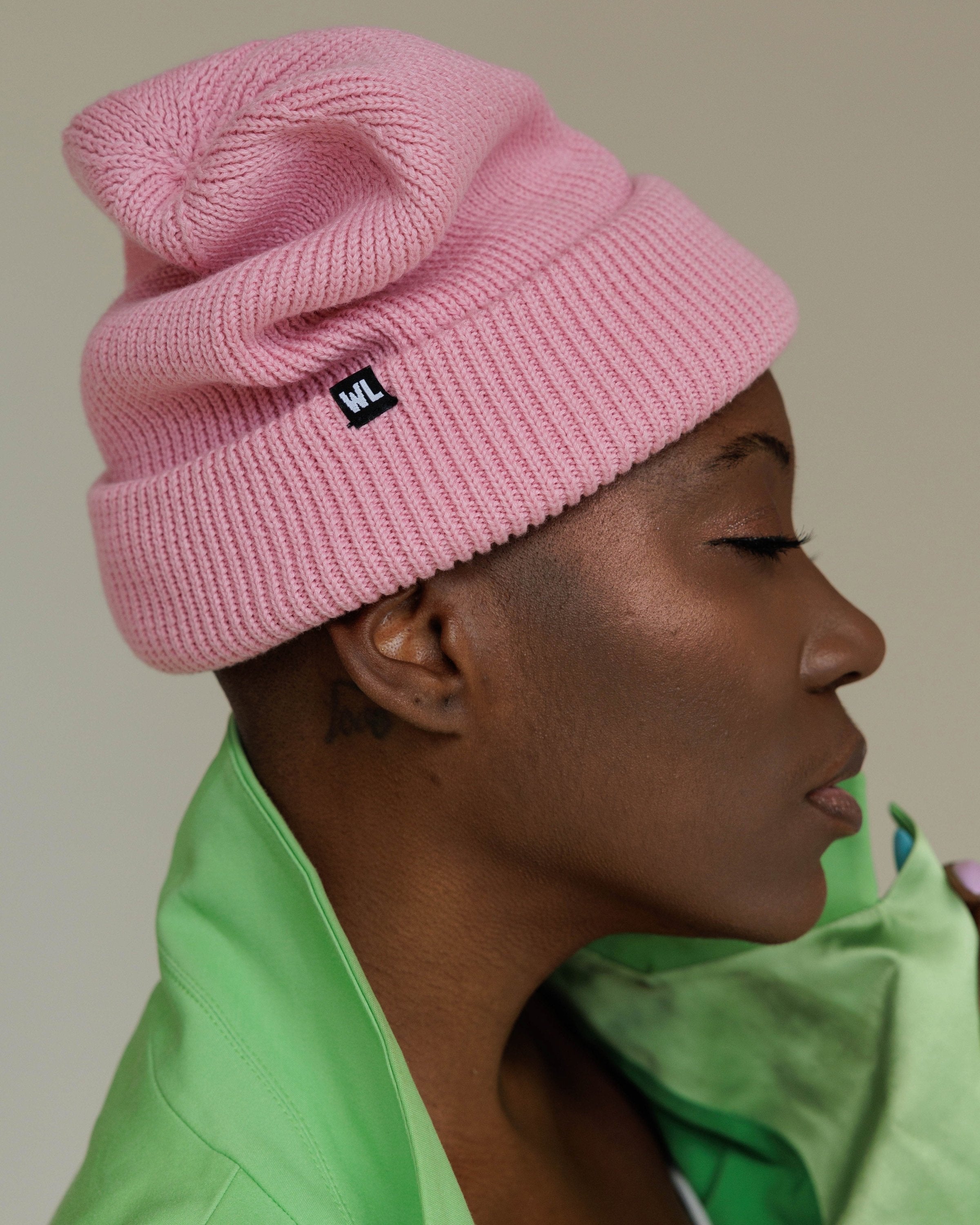 Satin Lined Beanie in Quartz