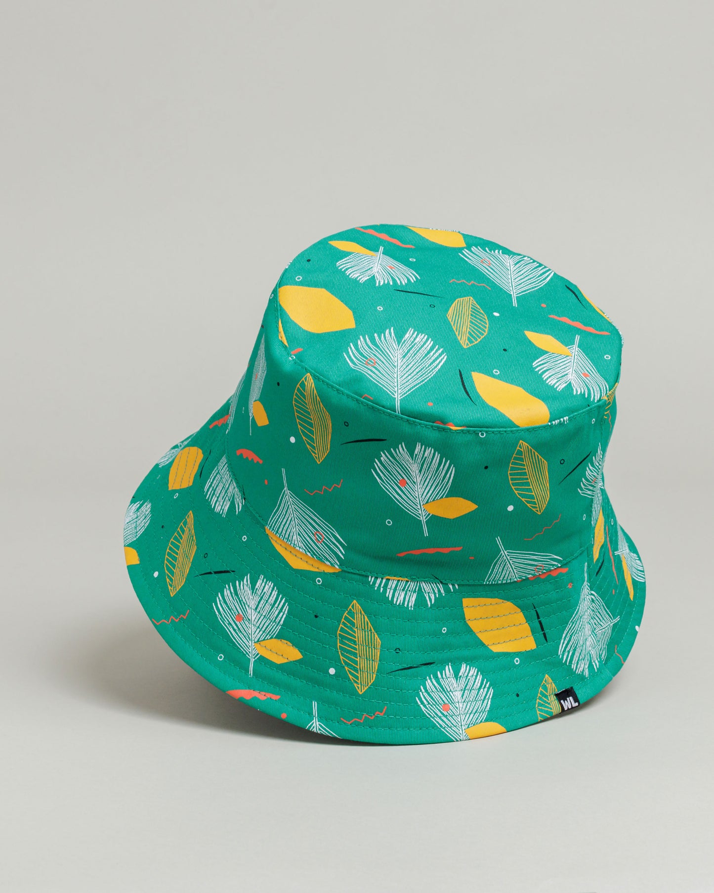 Satin Lined Printed Bucket Hat in Flora