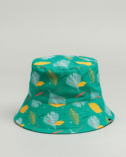 Satin Lined Printed Bucket Hat in Flora