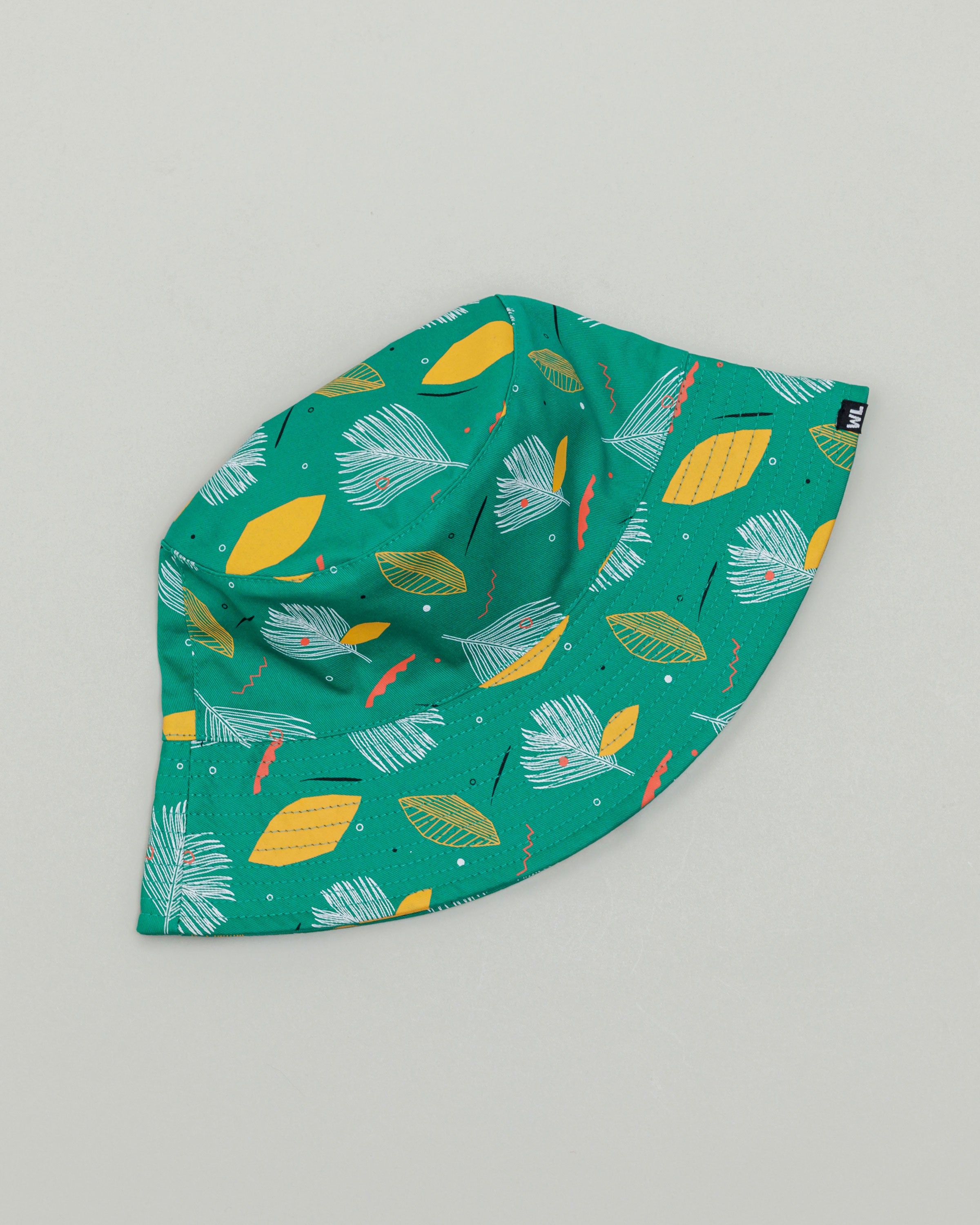 Satin Lined Printed Bucket Hat in Flora