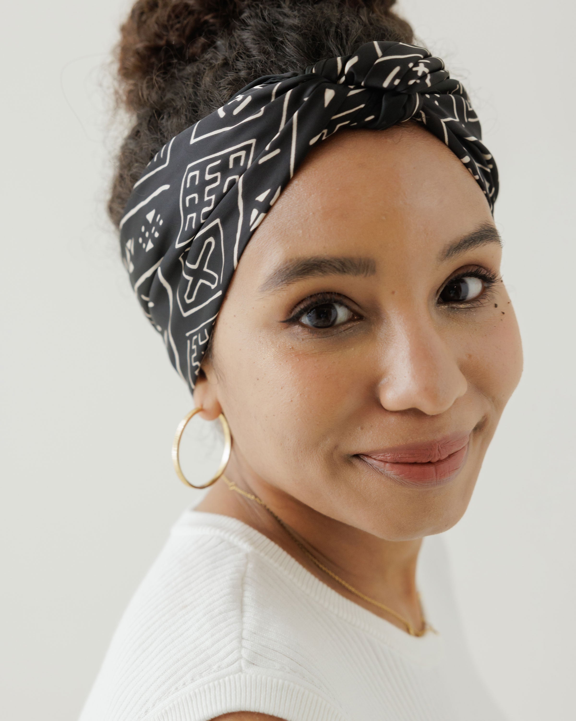 Satin Head Scarf in Heritage