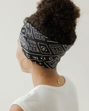 Satin Head Scarf in Heritage