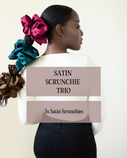 Satin Scrunchie Trio